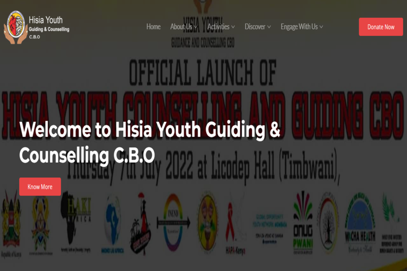 Hisia Youth Website